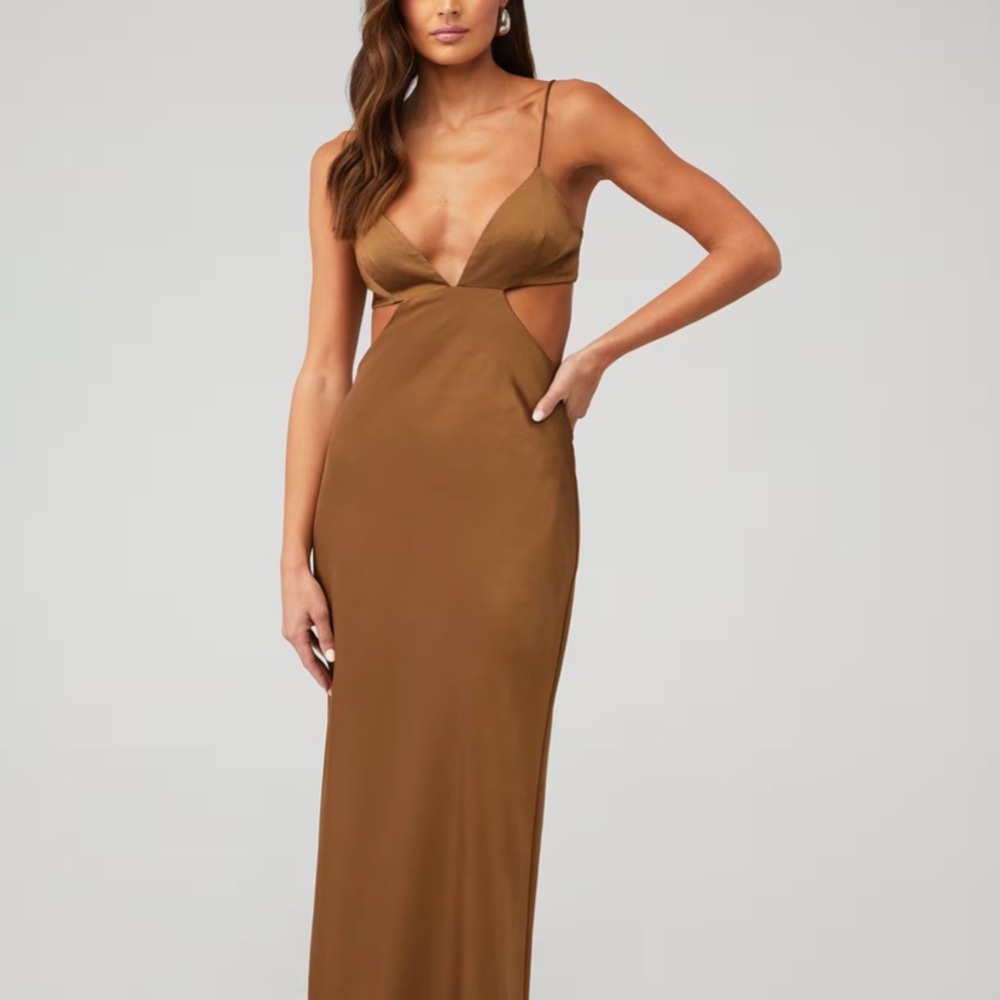 Significant Other Dark Gold Jacy Dress